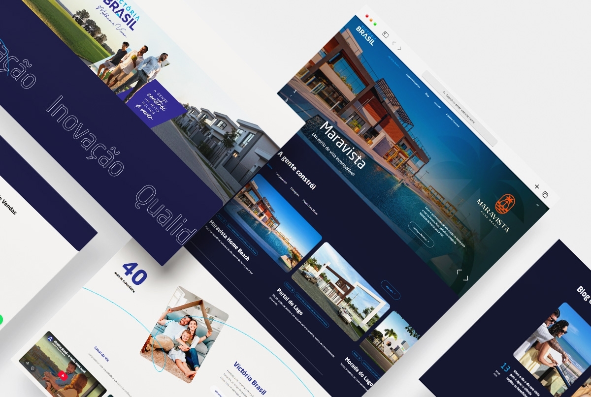 Desenvolvimento de site da Victória Brasil